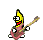 Banana s gitarom